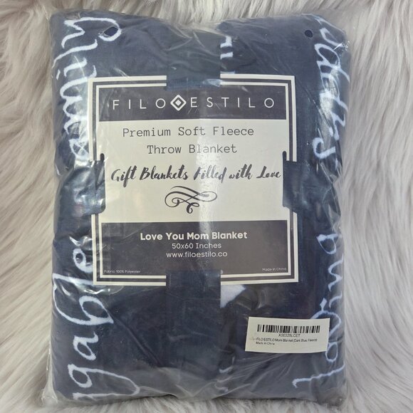 LOVE You Mom Premium Soft Fleece Blanket Size 50x60 - Picture 6 of 7